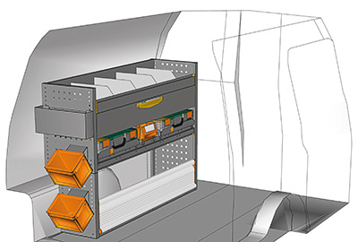 Aménagement Caddy CA-1209-09