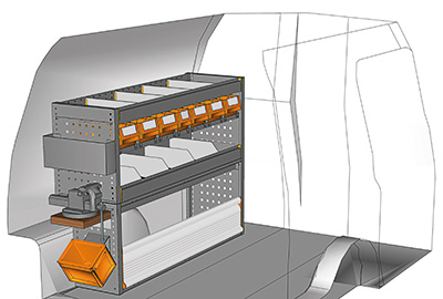 Aménagement Caddy CA-1209-14