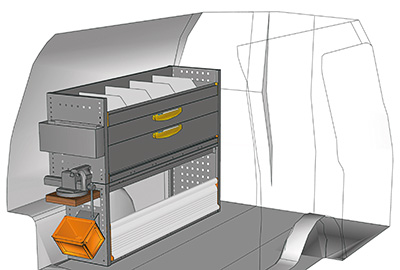 Aménagement Caddy CA-1209-16