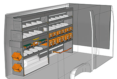 Exemples aménagement Sprinter L2 H1 SP-2715-02