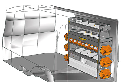 Aménagement Transporter TS 1212-09