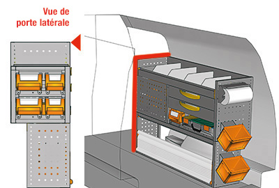 Aménagement Caddy CA-1209-25